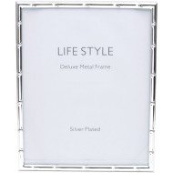 Porta Retrato 8x10cm Aco Bambu Prateado